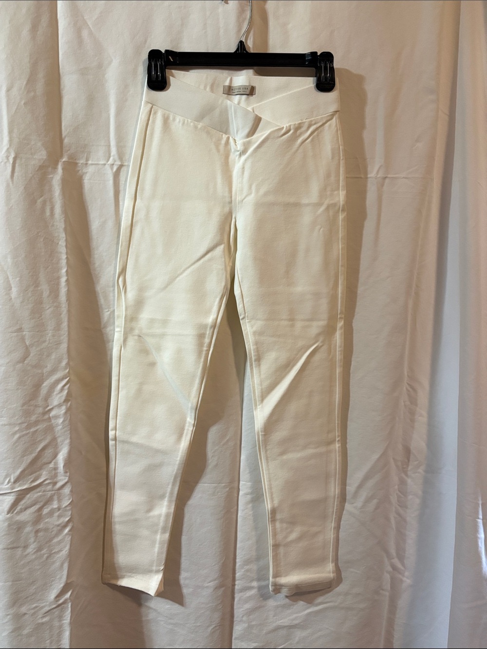 Active USA Women's Ankle Leggings S Assorted Colors Off White Beige Black